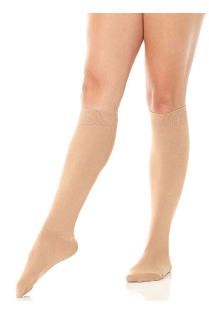 Chaussettes hautes à finition satinée