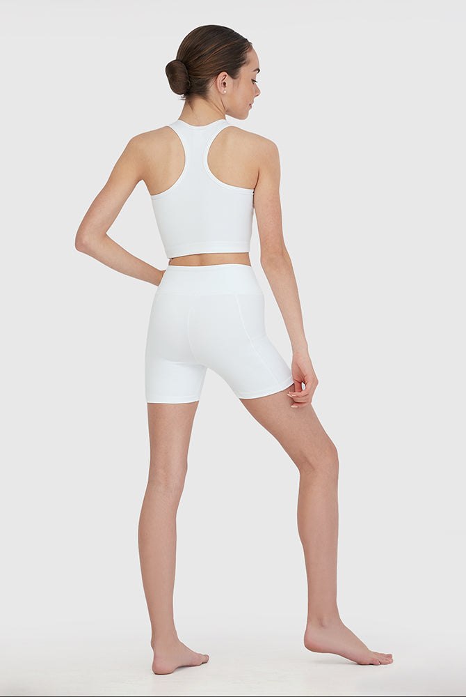 Short avec empiècement en mesh