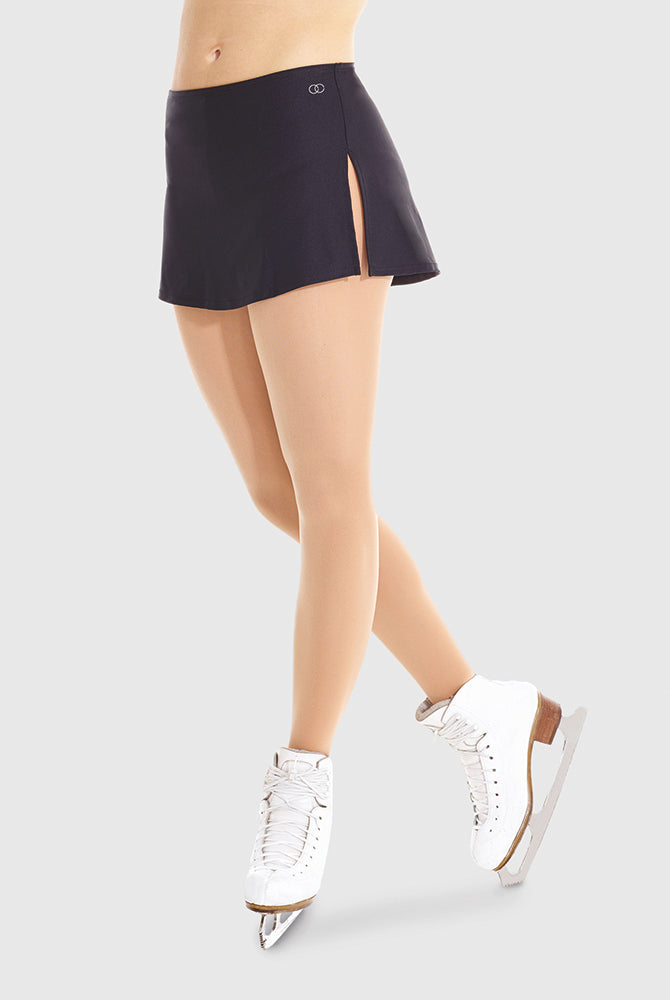 Shiny nylon flat skirt