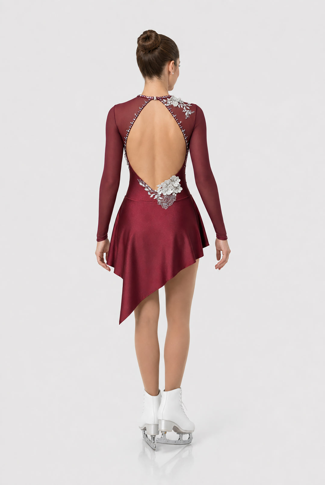 Mesh long sleeve dress
