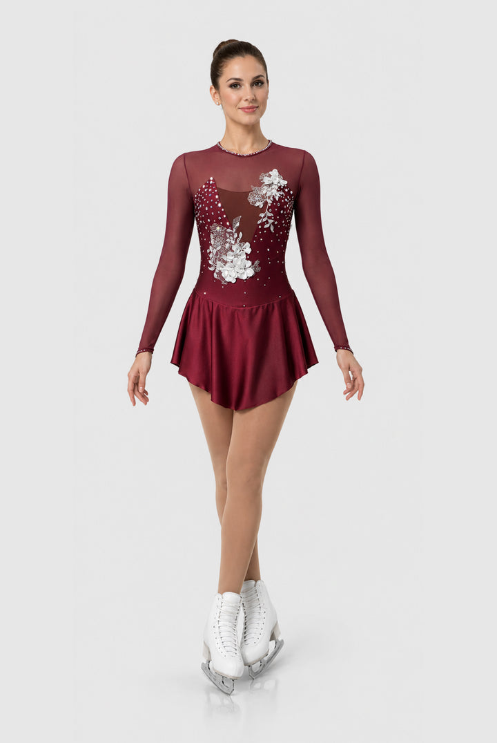 Mesh long sleeve dress