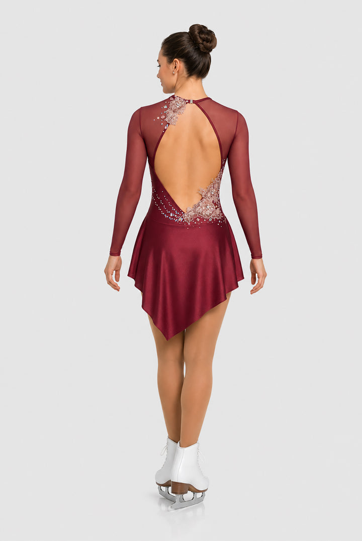 Mesh long sleeve dress