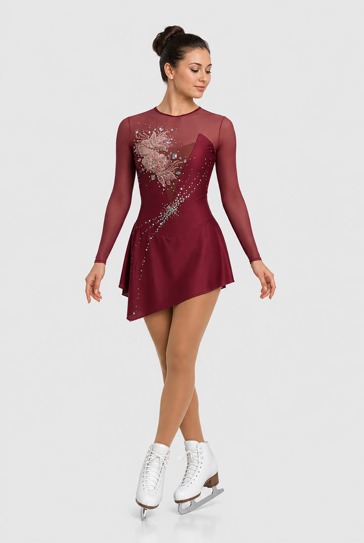 Mesh long sleeve dress